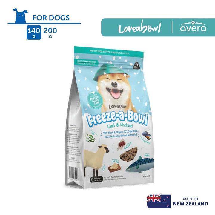 Averapets Loveabowl Freeze-a-Bowl Lamb & Mackerel for Dogs 140g