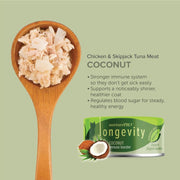 Averapets Nurture Pro Longevity Ckn & Skj Tuna with Coconut & Green Tea essence 80g