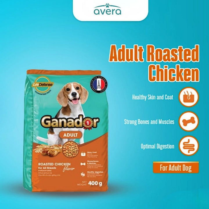 Averapets Ganador Adult Roasted Chicken Makanan Anjing Dewasa Semua Ras Omega 3 & 6