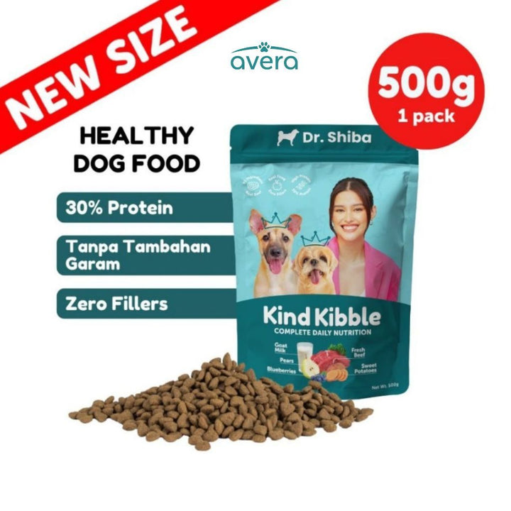 Averapets Dr. Shiba Kind Kibble 500g- Makanan Anjing Premium All Life Stages 56% Daging Sapi Asli