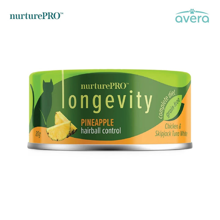 Averapets NurturePro Longevity Ckn & Skj Tuna with Pineapple & Green Tea essence 80g