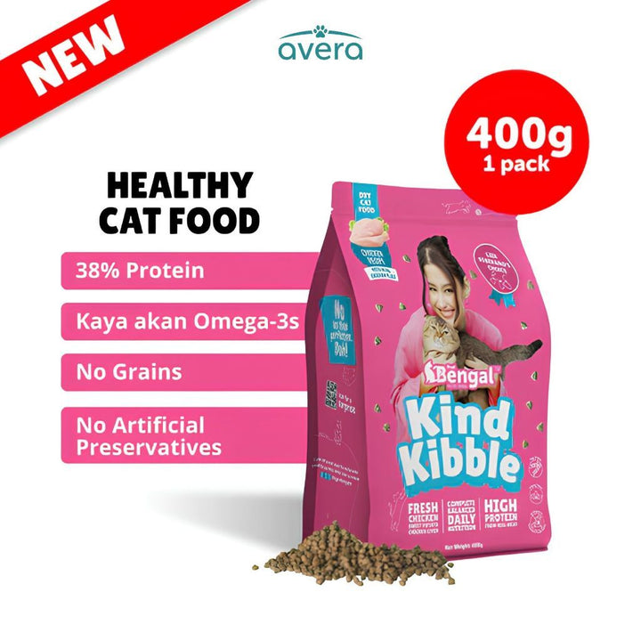 Averapets Prof. Bengal Kind Kibble Grain-Free Cat Food Chicken 400 gram