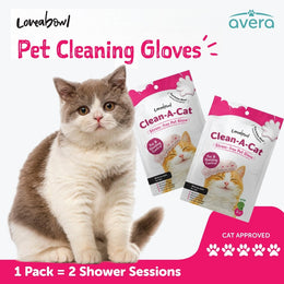Averapets Loveabowl Clean-A-Cat Pet Gloves Cica