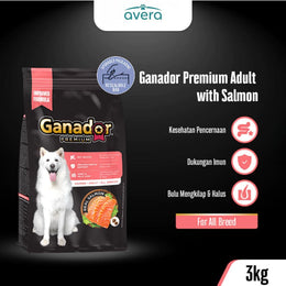Averapets Ganador Premium Adult Salmon & Rice Makanan Anjing Dewasa Semua Ras