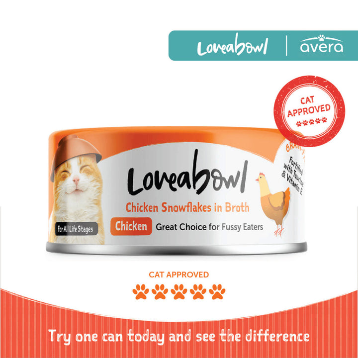 Averapets Loveabowl Wet Food Kucing Chicken | Makanan Kucing Basah Ayam 70g